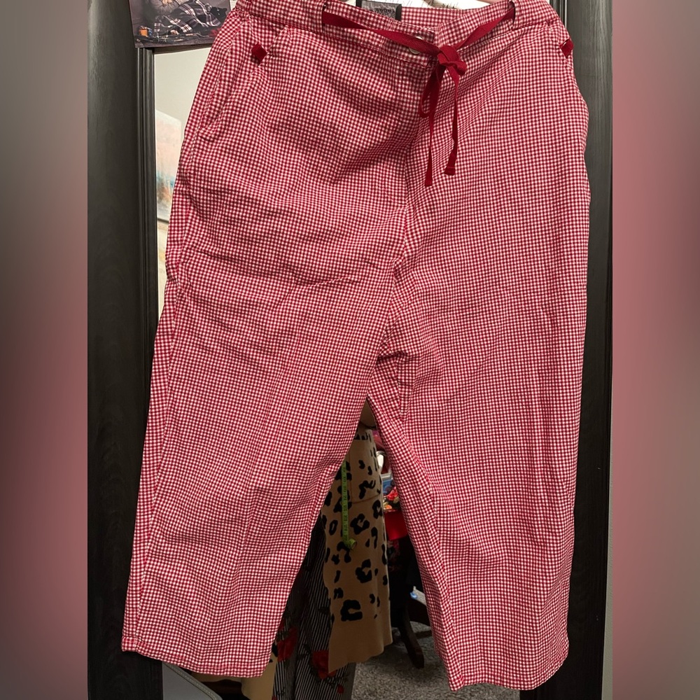 Sag Harbor Red Checkered Women's Skirt